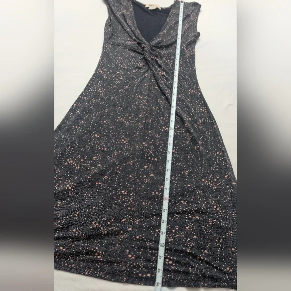 Free People Black and Pink Polka Dot Slip Dress - Picture 5 of 6